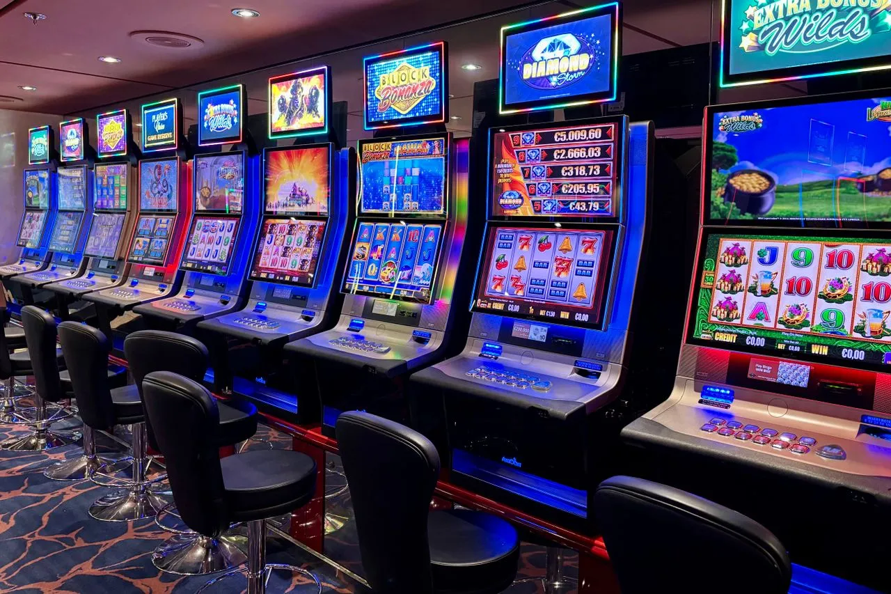 Spilleautomater i hotellets casino